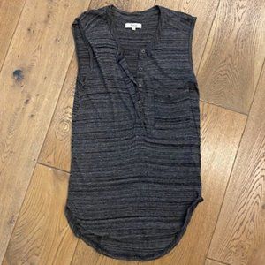 MADEWELL Sleeveless Tank Top With Front Pocket And Buttons / Womens Size XS